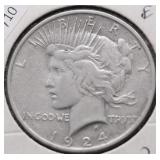 1924 PEACE DOLLAR XF