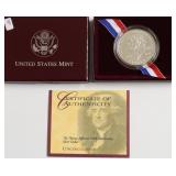 JEFFERSON SILVER DOLLAR W BOX PAPERS