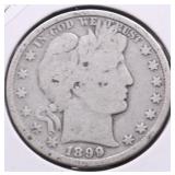1899 BARBER HALF DOLLAR G
