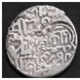 700 AD ISLAMIC SILVER DRACHAM VG