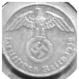 1938 NAZI GERMANY 2 PHENNIG XF