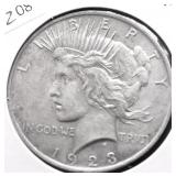 1923 PEACE DOLLAR XF