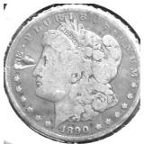 1890 S MORGAN DOLLAR VG