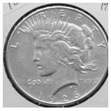 1926 S PEACE DOLLAR VF