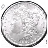 1887 CHOICE BU MORGAN DOLLAR
