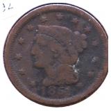 1851 LARGE CENT VG