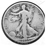 1935 D WALKING HALF DOLLAR F