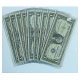 9 SILVER CERTIFICATES