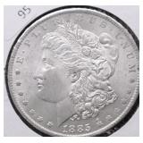 1885 O GEM BU MORGAN DOLLAR