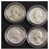 4 SILVER QUARTERS