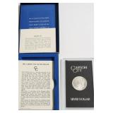 1882 CC CHOICE BU GSA MORGAN DOLLAR W BOX PAPERS