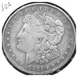 1921 MORGAN DOLLAR XF