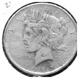 1922 PEACE DOLLAR VF