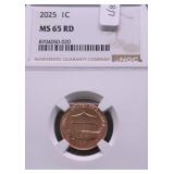 2025 NGC MS65 RED LINCOLN CENT