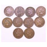 10 INDIAN HEAD CENTS