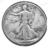 1942 WALKING HALF DOLLAR VF