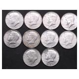 10 40 % SILVER HALF DOLLARS