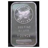 1OZ .999 SILVER BAR