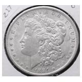 1884 O MORGAN DOLLAR AU