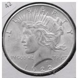 1922 CHOICE BU PEACE DOLLAR
