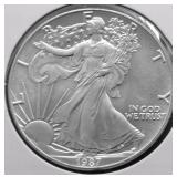 1987 SILVER EAGLE GEM