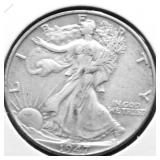 1947 WALKING HALF DOLLAR AU