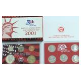 2001 SILVER PROOF SET