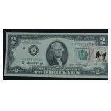 GEM BU 2 $ FEDERAL RESERVE NOTE FIRST DAY COVER