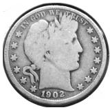 1902 BARBER HALF DOLLAR G