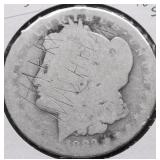 1883 S MORGAN DOLLAR AG