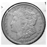 1921 MORGAN DOLLAR VF