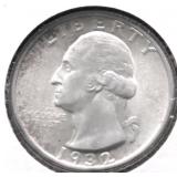 1932 GEM BU WASHINGTON QUARTER