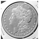 1883 MORGAN DOLLAR VF