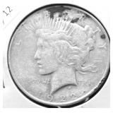 1922 PEACE DOLLAR VG