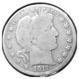 1911 BARBER HALF DOLLAR G