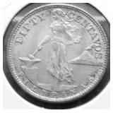 1944 S CH BU US PHILIPPINES SILVER 50 CENTS
