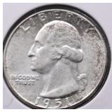 1951 GEM BU WASHINGTON QUARTER