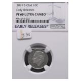 2019 S NGC PF69UC ROOSEVELT DIME
