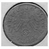 1943 NAZI GERMANY 10 PHENNIGS