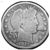 1912 D BARBER HALF DOLLAR G
