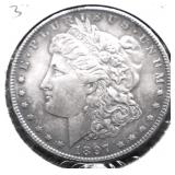 1897 MORGAN DOLLAR XF
