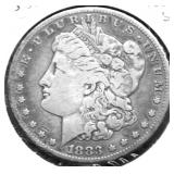 1883 S MORGAN DOLLAR VF