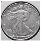 1943 WALKING HALF DOLLAR AU
