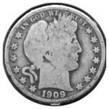 1909 O BARBER HALF DOLLAR G