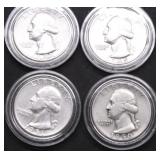4 SILVER QUARTERS