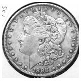 1898 MORGAN DOLLAR AU