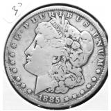 1885 MORGAN DOLLAR VG