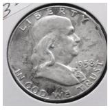 1958 PROOF FRANKLIN HALF DOLLAR