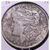 1921 MORGAN DOLLAR AU