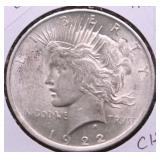 1922 PEACE DOLLAR AU